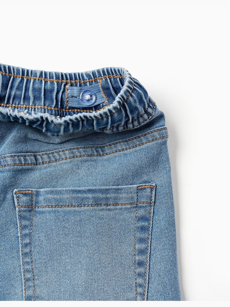 Bermudas midi vaqueras con cordón Azul claro - Kiabi
