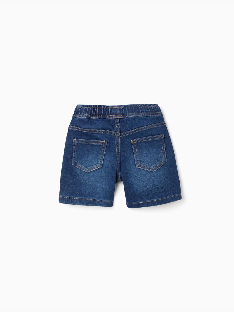 Bermudas midi vaqueras con cordón Azul oscuro - Kiabi