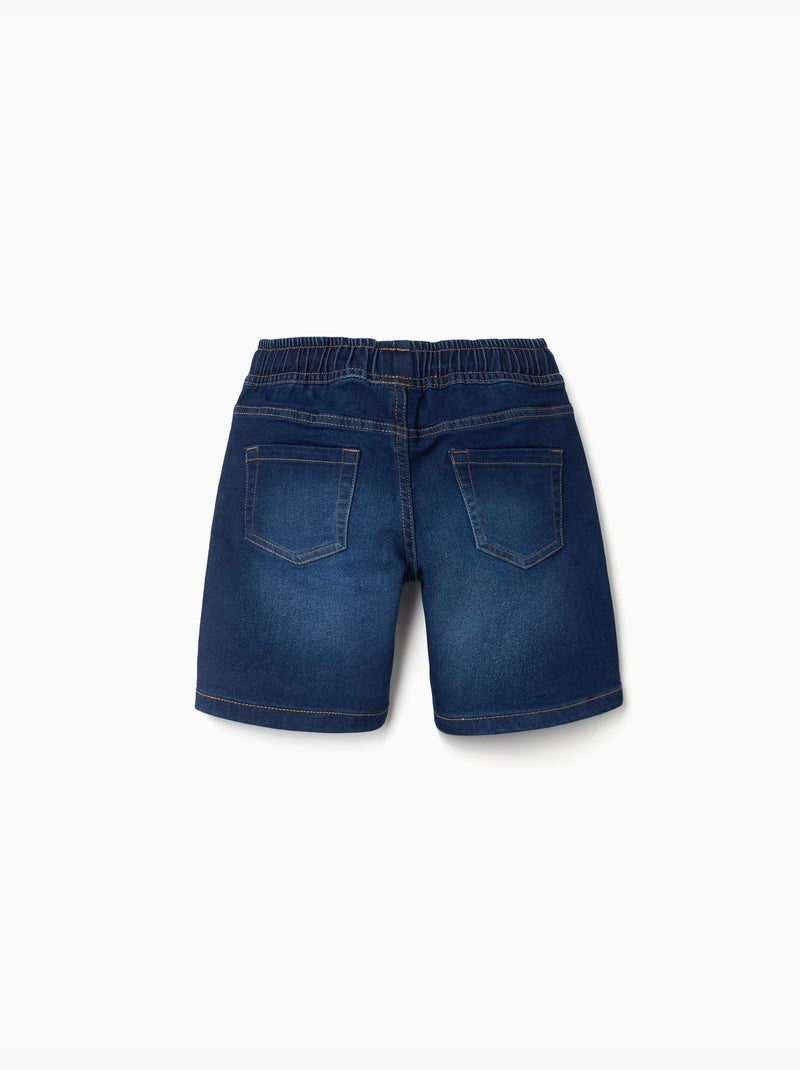 Bermudas midi vaqueras con cordón Azul oscuro - Kiabi