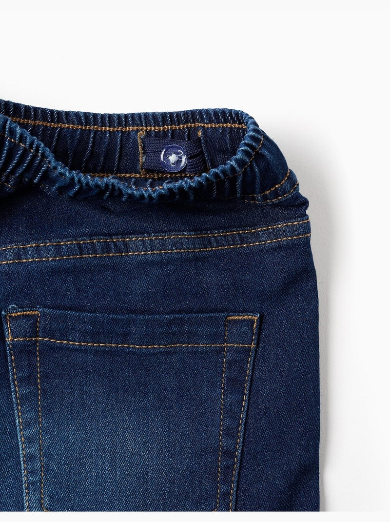 Bermudas midi vaqueras con cordón Azul oscuro - Kiabi