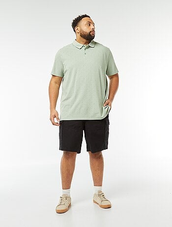 Bermudas multibolsillos de sarga