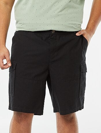 Bermudas multibolsillos de sarga