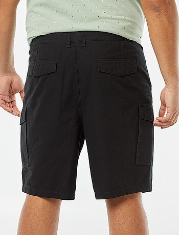 Bermudas multibolsillos de sarga