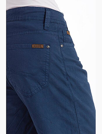 Bermudas relajadas de lona de algodón de corte recto GENESYX