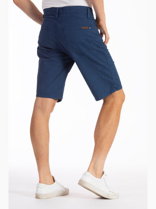 Bermudas relajadas de lona de algodón de corte recto GENESYX - Kiabi Bermudas relajadas de lona de algodón de corte recto GENESYX - Kiabi