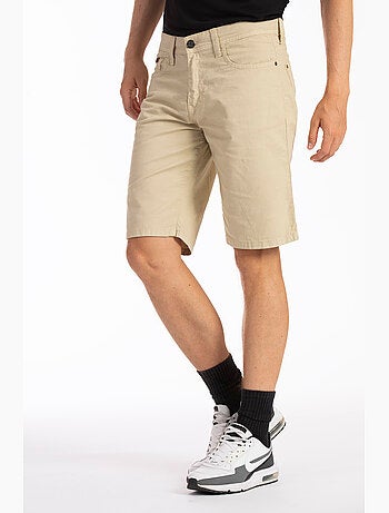 Bermudas relajadas de lona de algodón de corte recto GENESYX