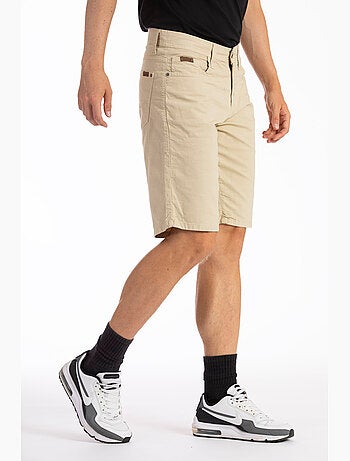 Bermudas relajadas de lona de algodón de corte recto GENESYX