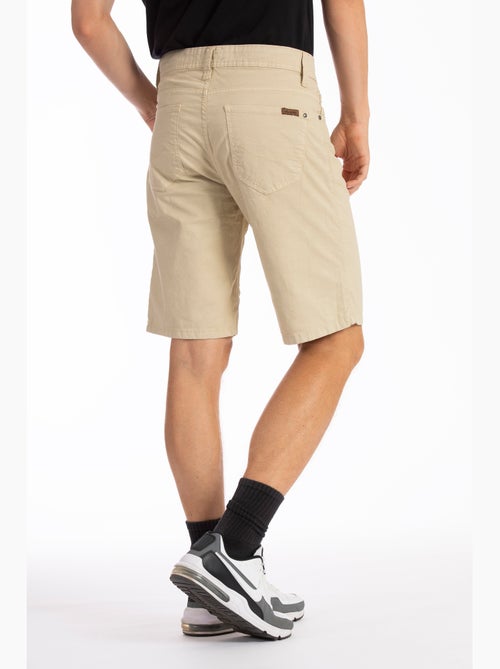Bermudas relajadas de lona de algodón de corte recto GENESYX - Kiabi Bermudas relajadas de lona de algodón de corte recto GENESYX - Kiabi