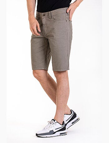 Bermudas relajadas de lona de algodón de corte recto GENESYX