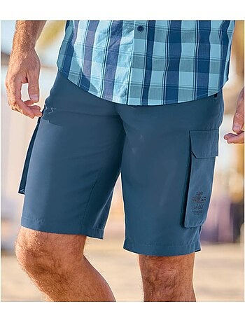 Bermudas relax de microfibra multibolsillos