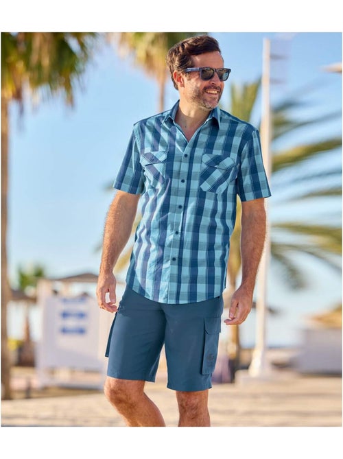 Bermudas relax de microfibra multibolsillos - Kiabi Bermudas relax de microfibra multibolsillos - Kiabi