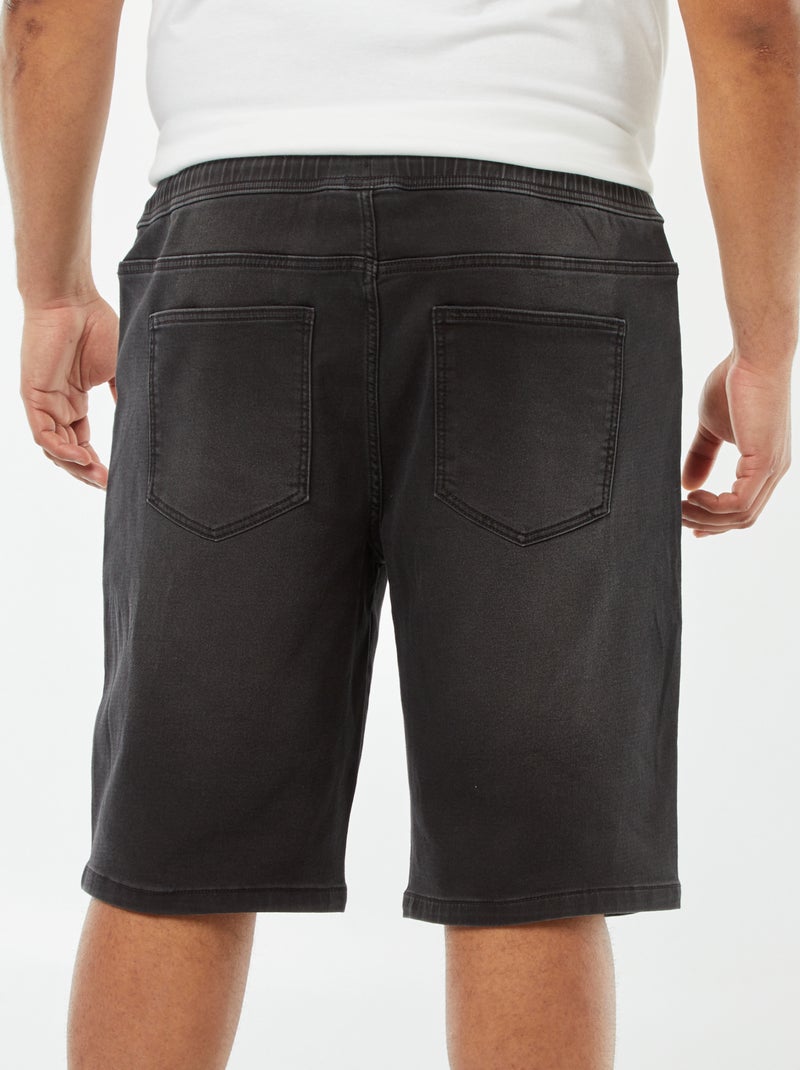Bermudas slim vaqueras elásticas GRIS - Kiabi