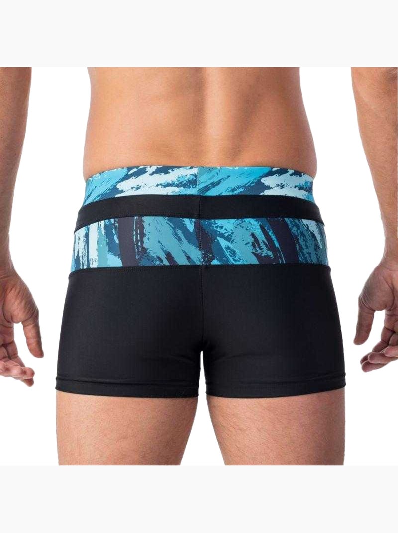 Bermudas tahu diseño panel en contraste para hombre - aquawave Negro Azul - Kiabi