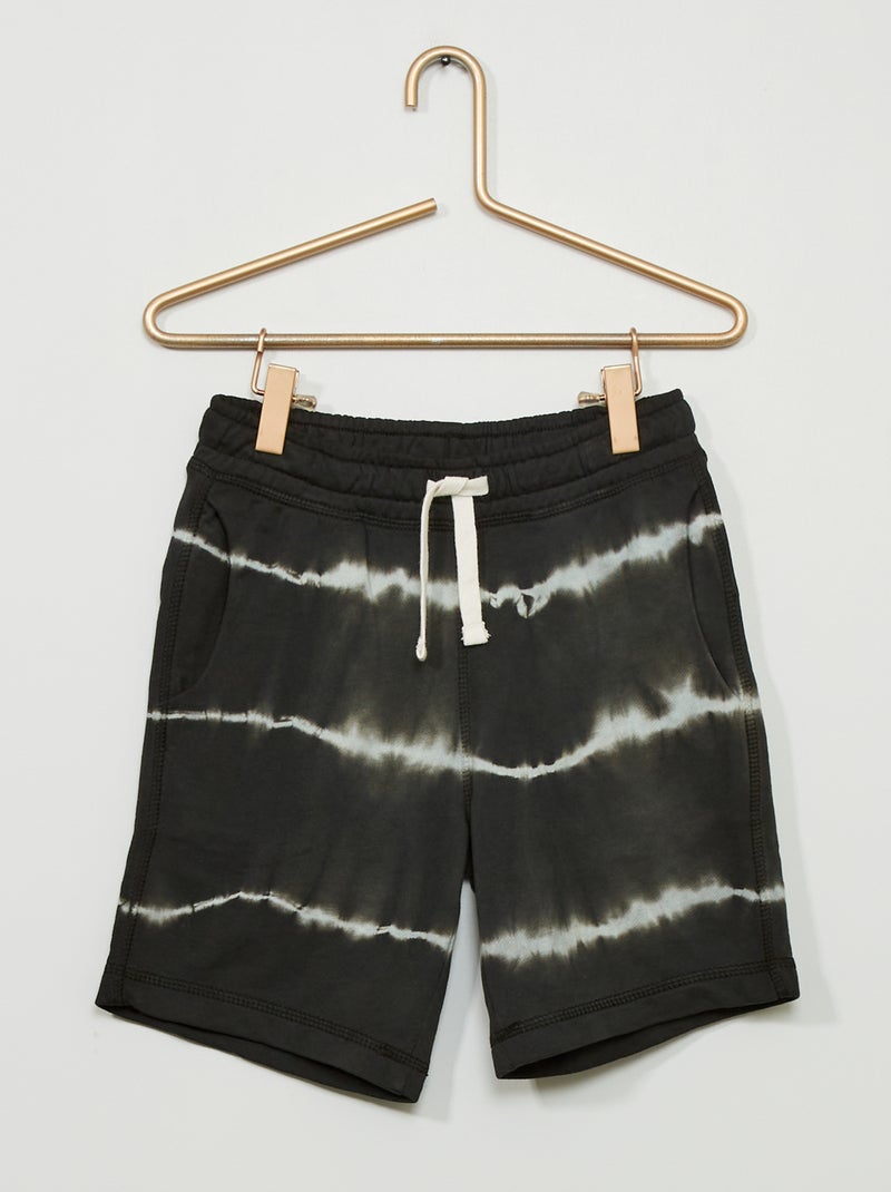 Bermudas 'tie and dye' de felpa GRIS - Kiabi