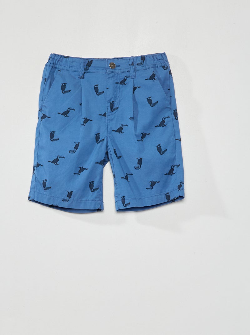 Bermudas tipo chino AZUL - Kiabi