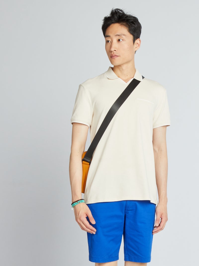 Bermudas tipo chino azul - Kiabi