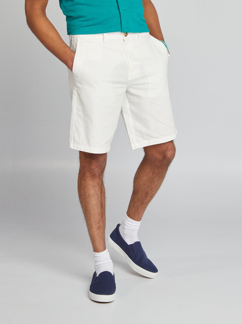 Bermudas tipo chino BLANCO - Kiabi