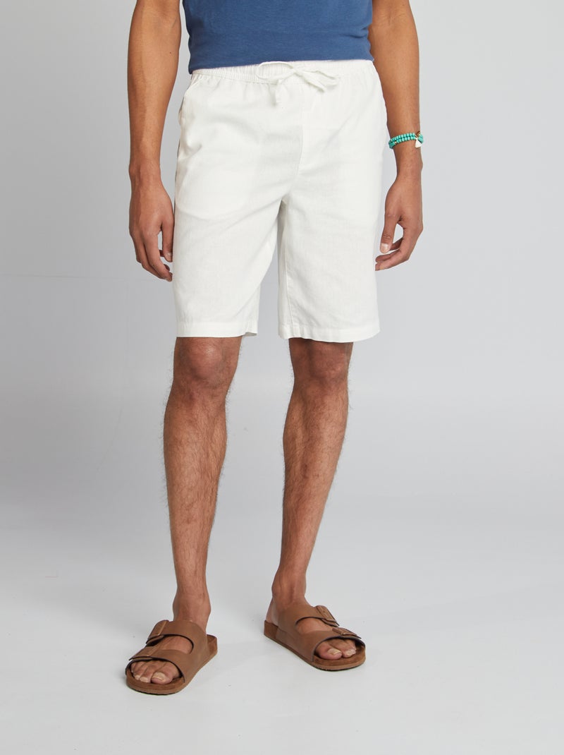 Bermudas tipo chino BLANCO - Kiabi
