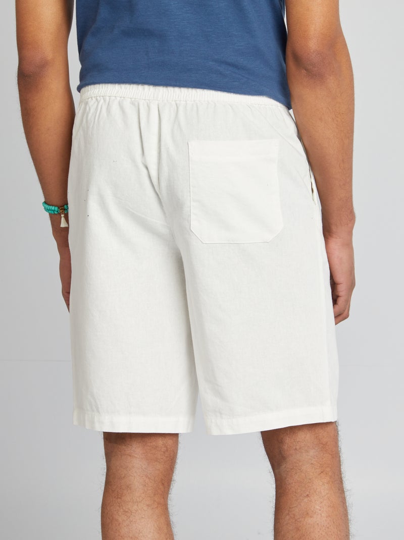 Bermudas tipo chino BLANCO - Kiabi
