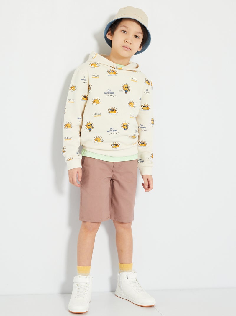 Bermudas tipo chino castaño claro - Kiabi