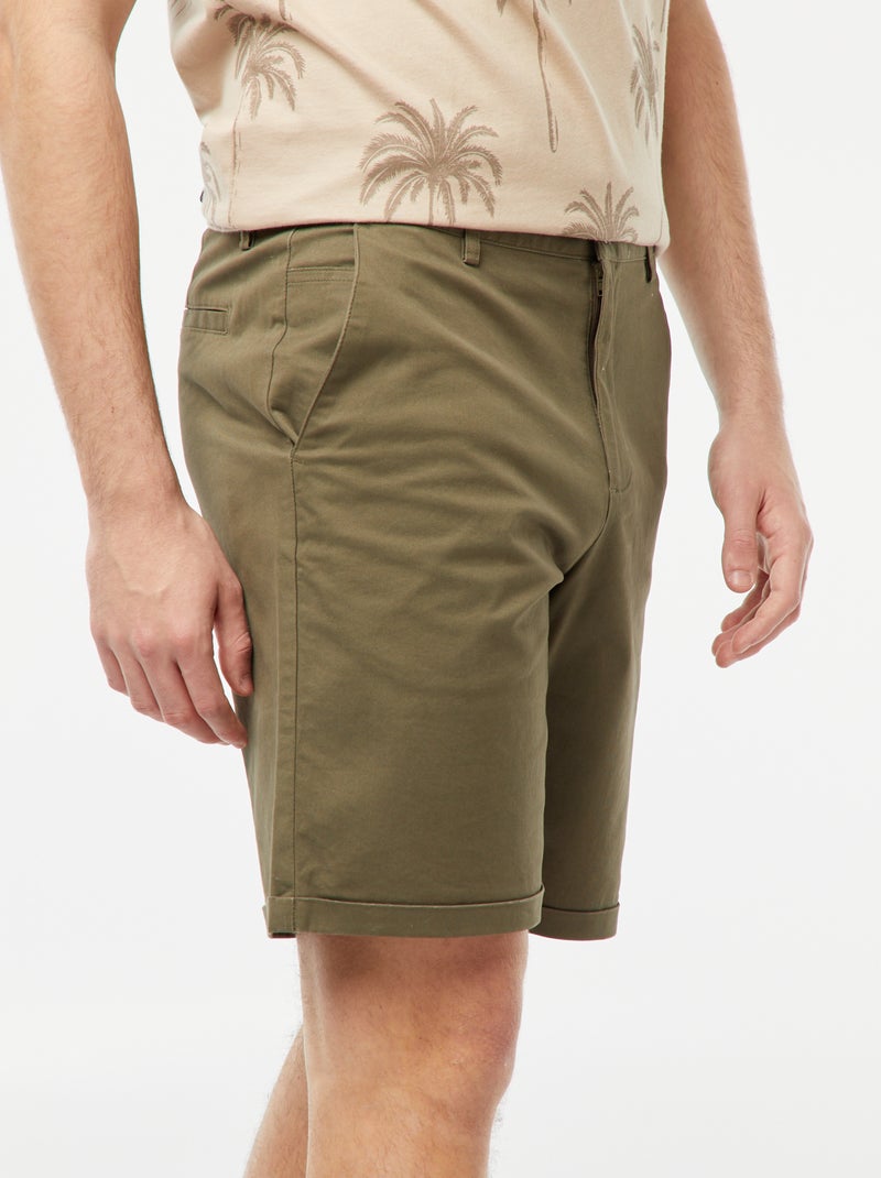 Bermuda Chino Oxbow Homme – Taille US 30 Coupe Regular – Coton Kaki Neuf Avec Étiquette