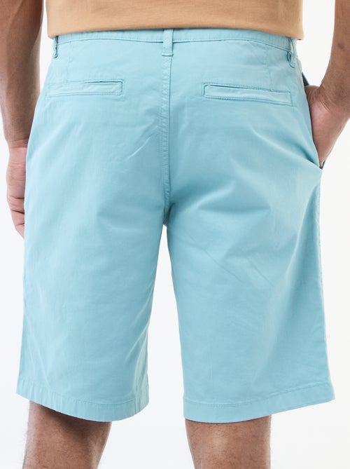 Bermudas tipo chino de sarga lisas - Kiabi
