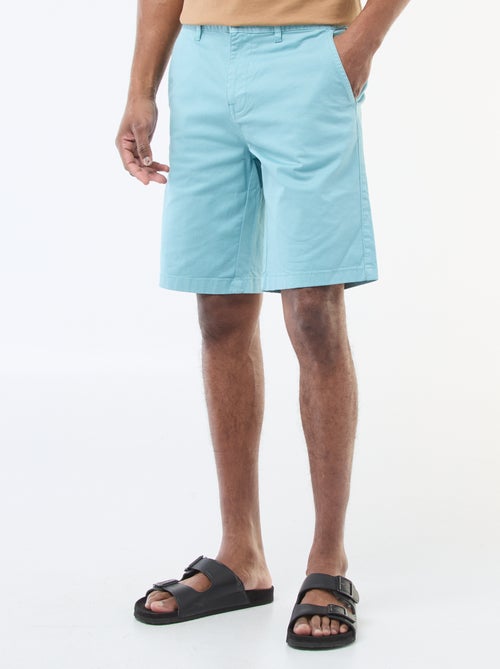 Bermudas tipo chino de sarga lisas - Kiabi