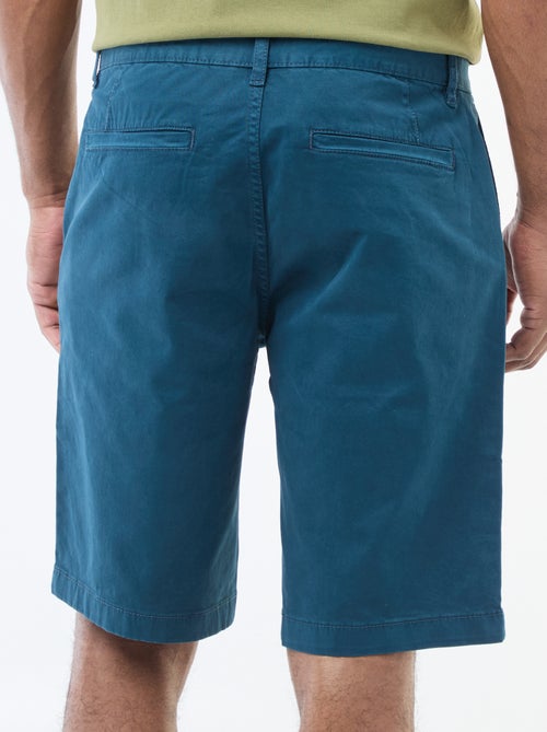 Bermudas tipo chino de sarga lisas - Kiabi