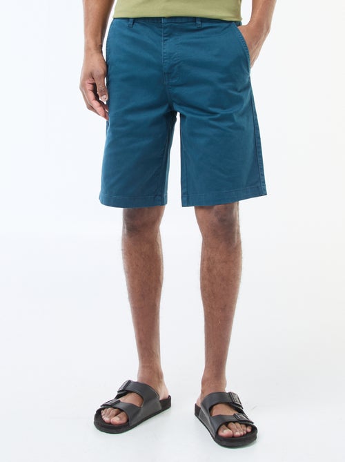 Bermudas tipo chino de sarga lisas - Kiabi