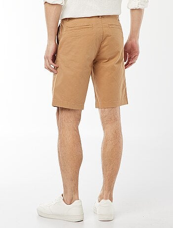 Bermudas tipo chino de sarga lisas