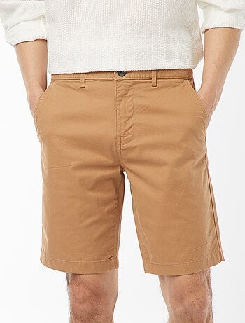 Bermudas tipo chino de sarga lisas