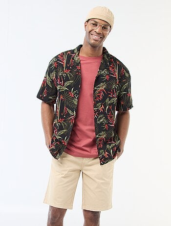 Bermudas tipo chino de sarga lisas