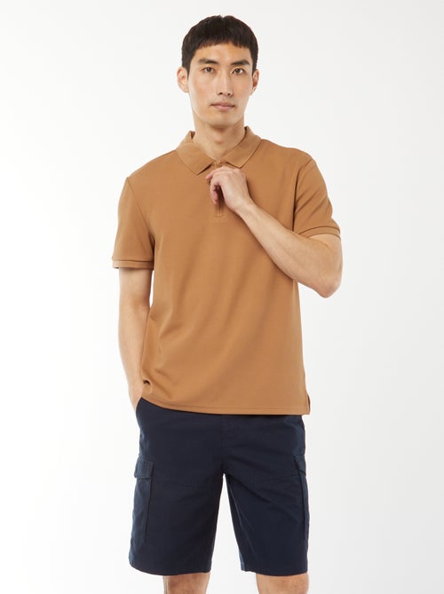 Bermudas tipo chino de sarga lisas multibolsillos - Kiabi