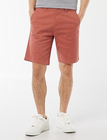 Bermudas tipo chino de sarga lisas