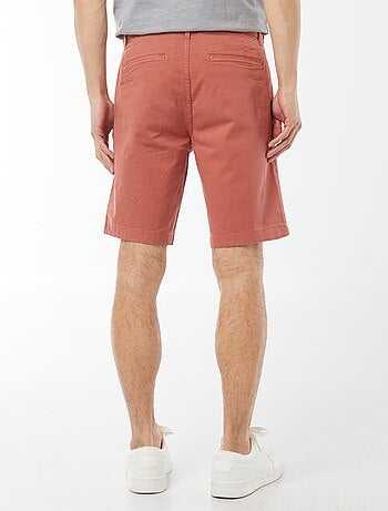 Bermudas tipo chino de sarga lisas