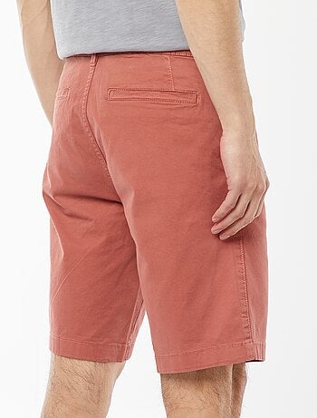 Bermudas tipo chino de sarga lisas