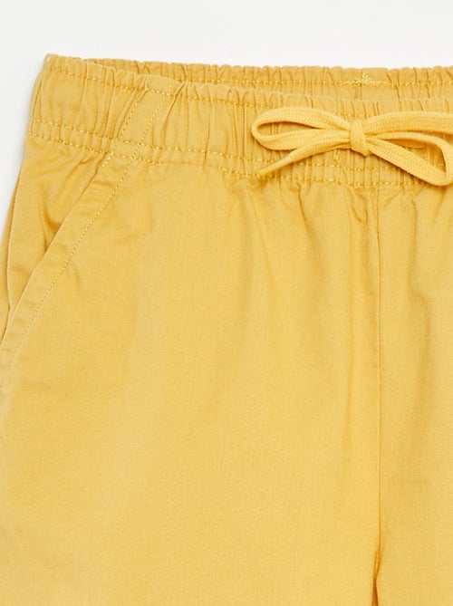 Bermudas tipo chino lisas - Kiabi