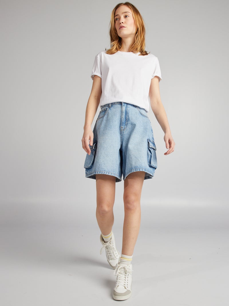 Bermudas vaqueras AZUL - Kiabi