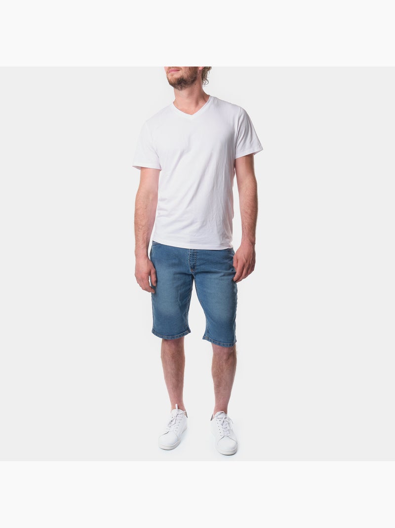Bermudas vaqueras Azul claro - Kiabi