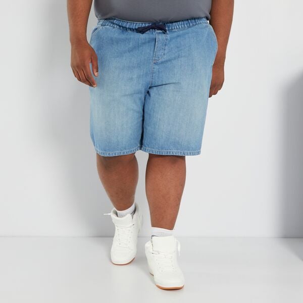 Bermudas vaqueras Tallas grandes hombre - AZUL - Kiabi - 15,00€