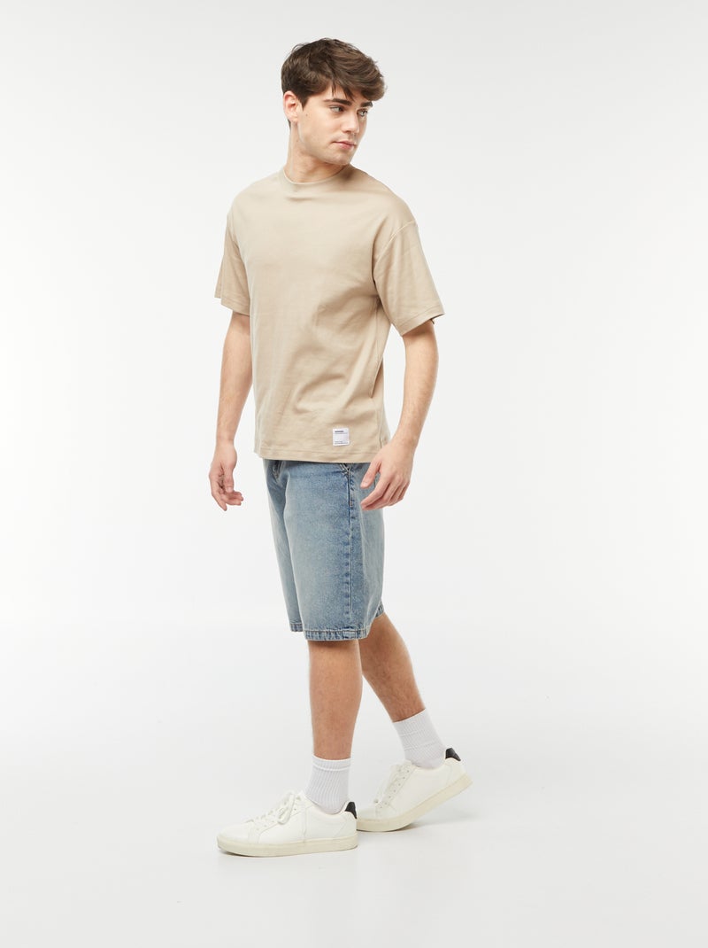 Bermudas vaqueras baggy Azul - Kiabi
