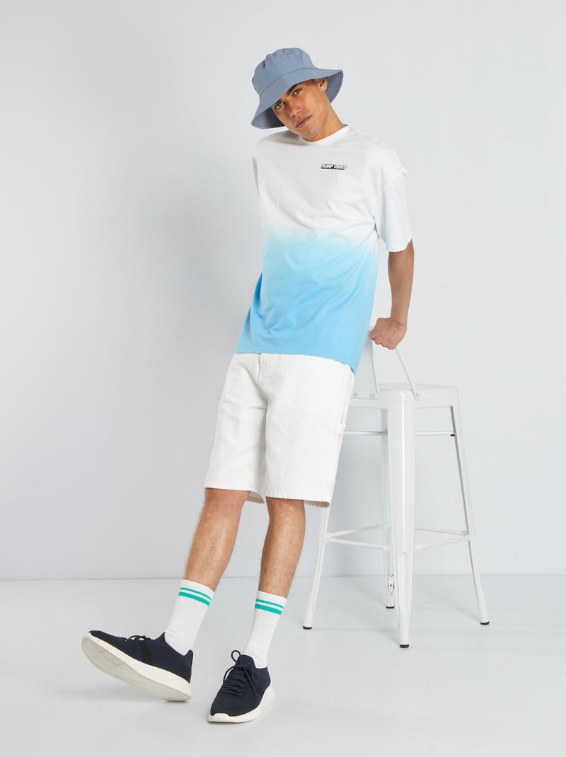 Bermudas vaqueras Blanco - Kiabi