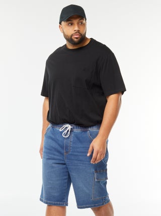 Bermudas vaqueras con bolsillo con solapa