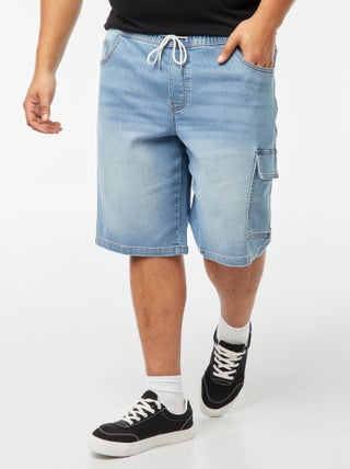 Bermudas vaqueras con bolsillo con solapa