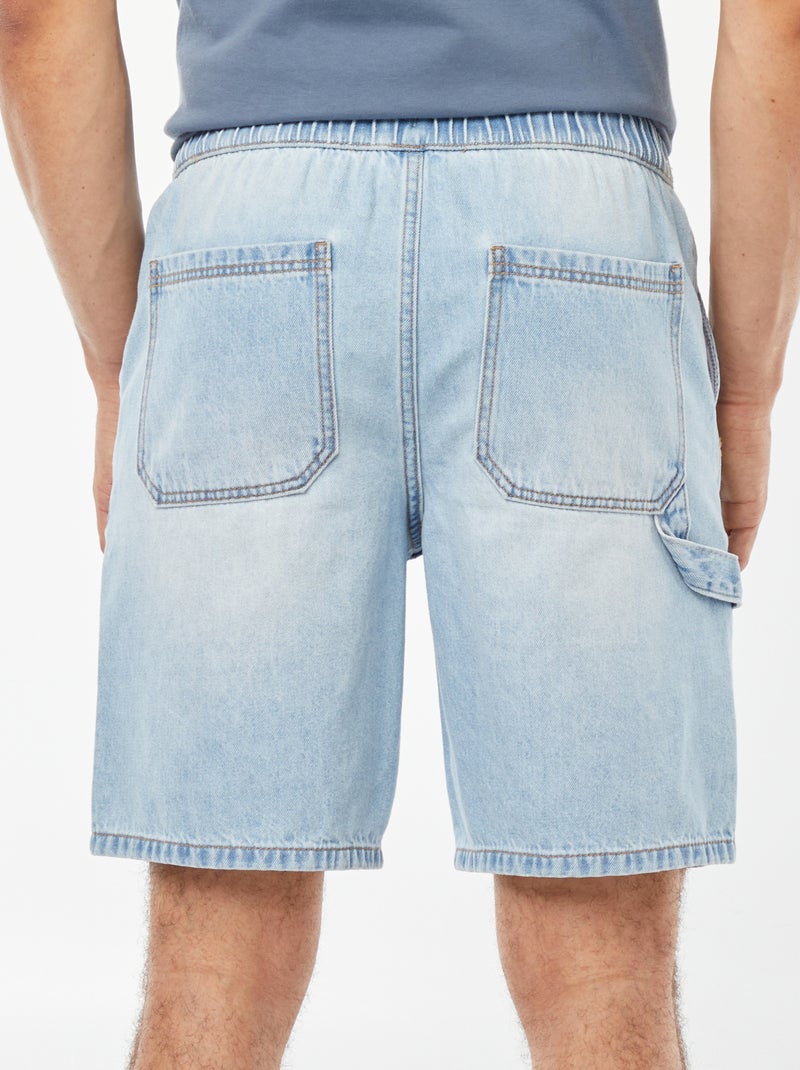Bermudas vaqueras con bolsillos Azul - Kiabi