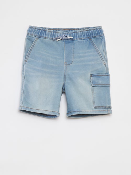Bermudas vaqueras con cintura elástica - Kiabi