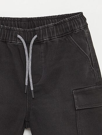 Bermudas vaqueras con cintura elástica
