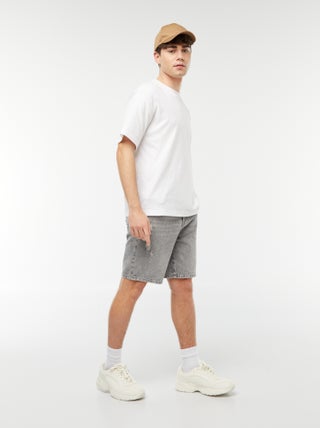 Bermudas vaqueras con efecto desgastado