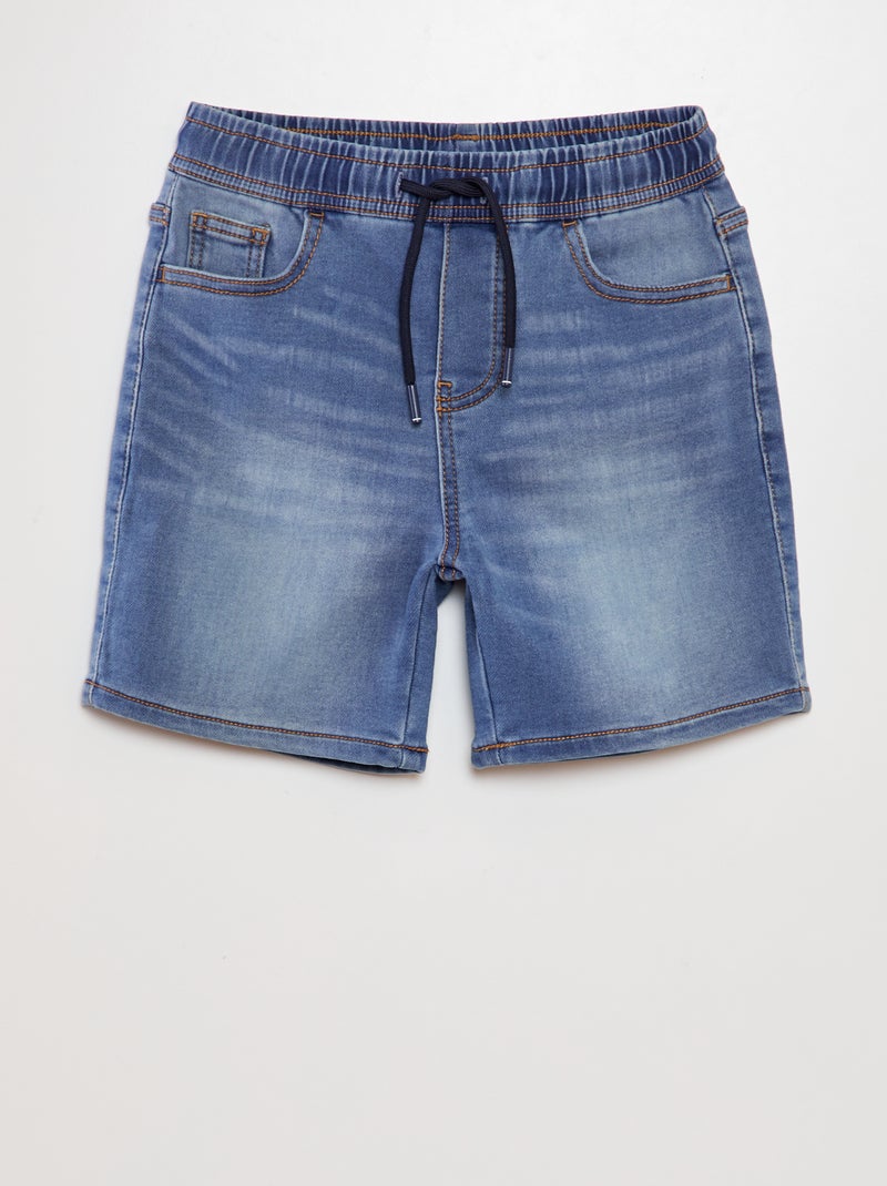 Bermudas vaqueras elásticas AZUL - Kiabi
