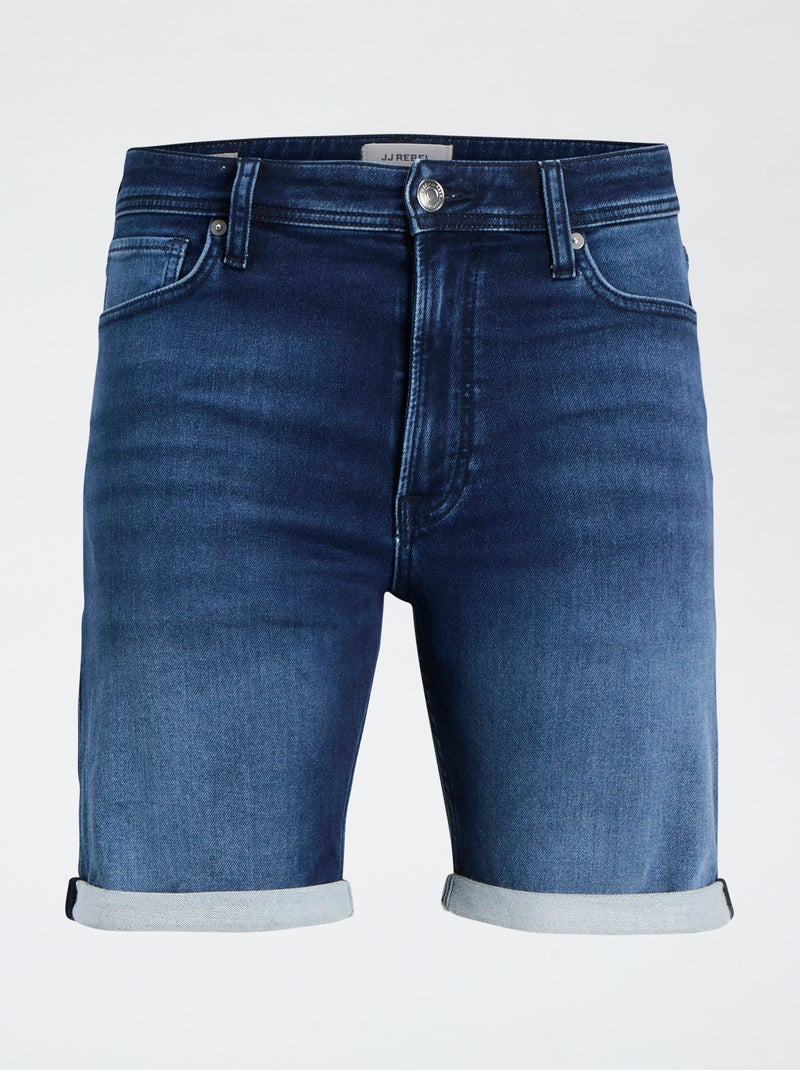 Bermudas vaqueras elásticas 'JJ Rebel' AZUL - Kiabi